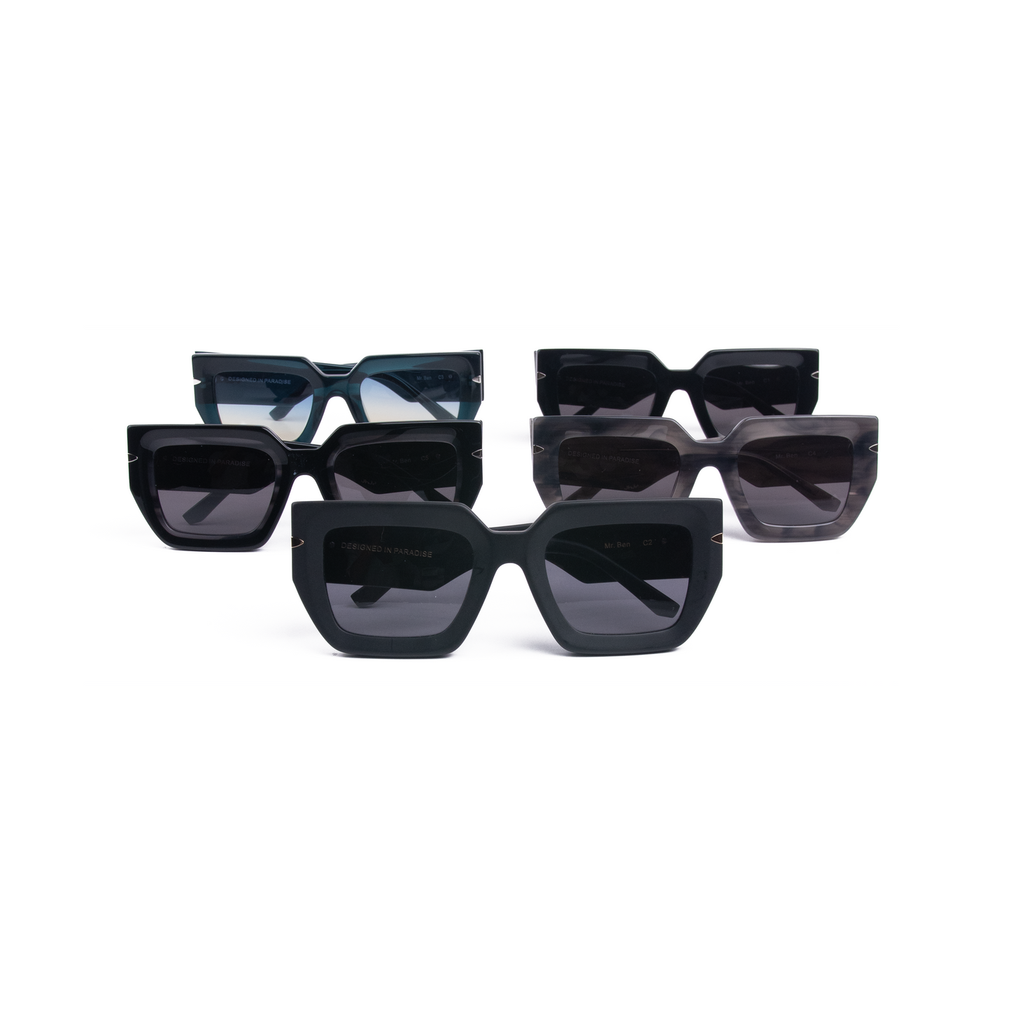 MR. BEN Matte Black / Smoke Polarized